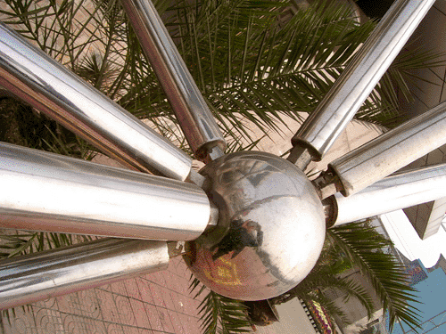 长宁不锈钢螺栓球网架