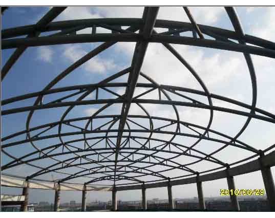 长宁中煤朔州宾馆管桁架工程